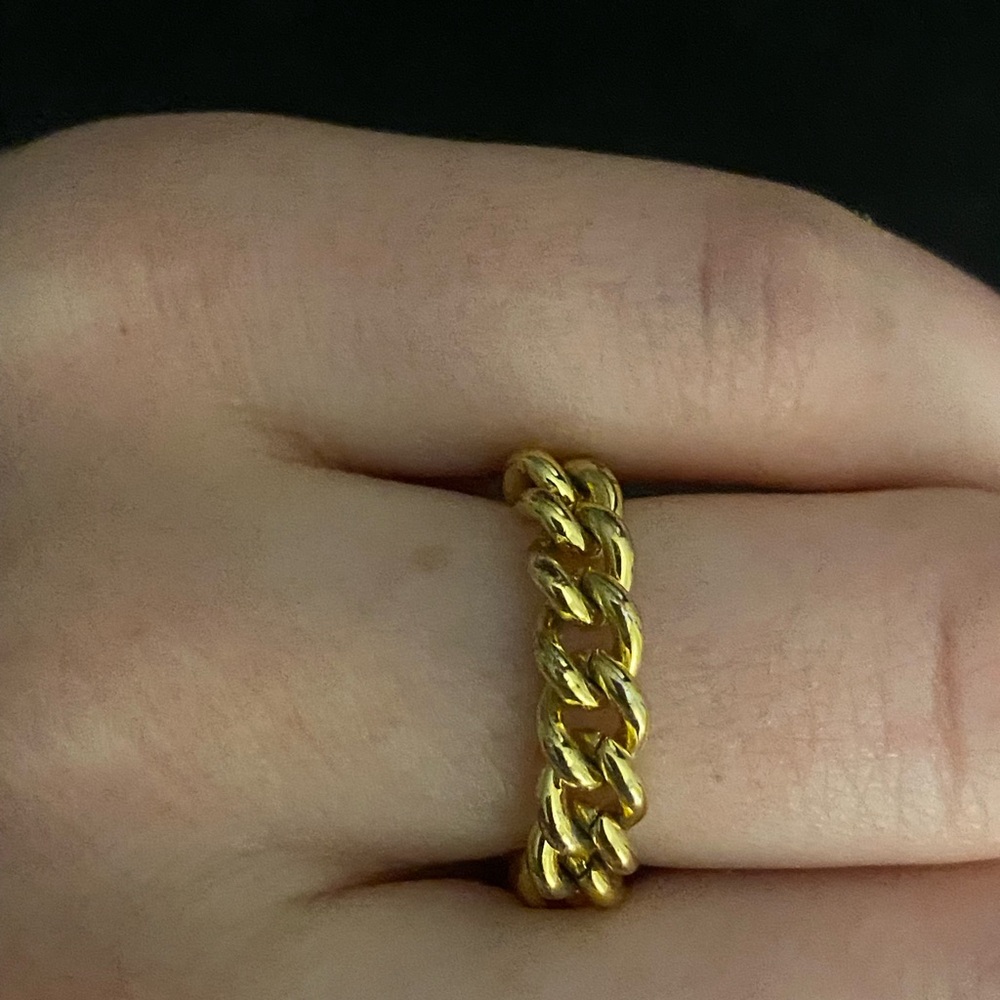 Gold Chain Ring
